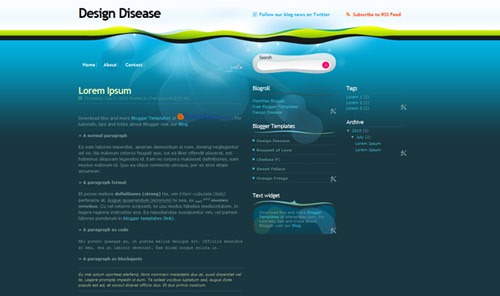 design-disease-blogger-template